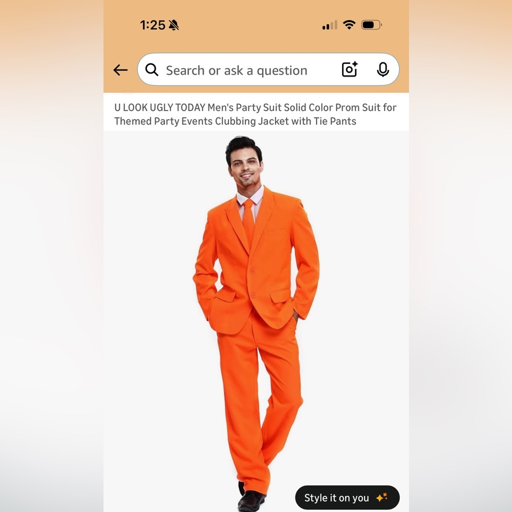 Orange suit